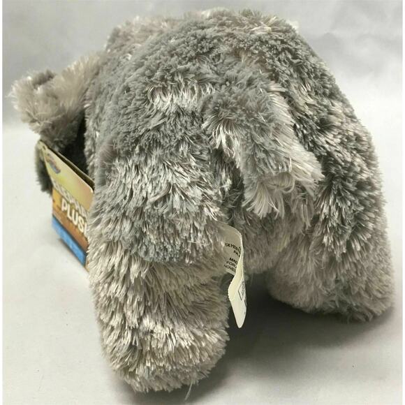 Adventure Planet 12" Gray Elephant with Tusk Plush - Picture 4 of 7